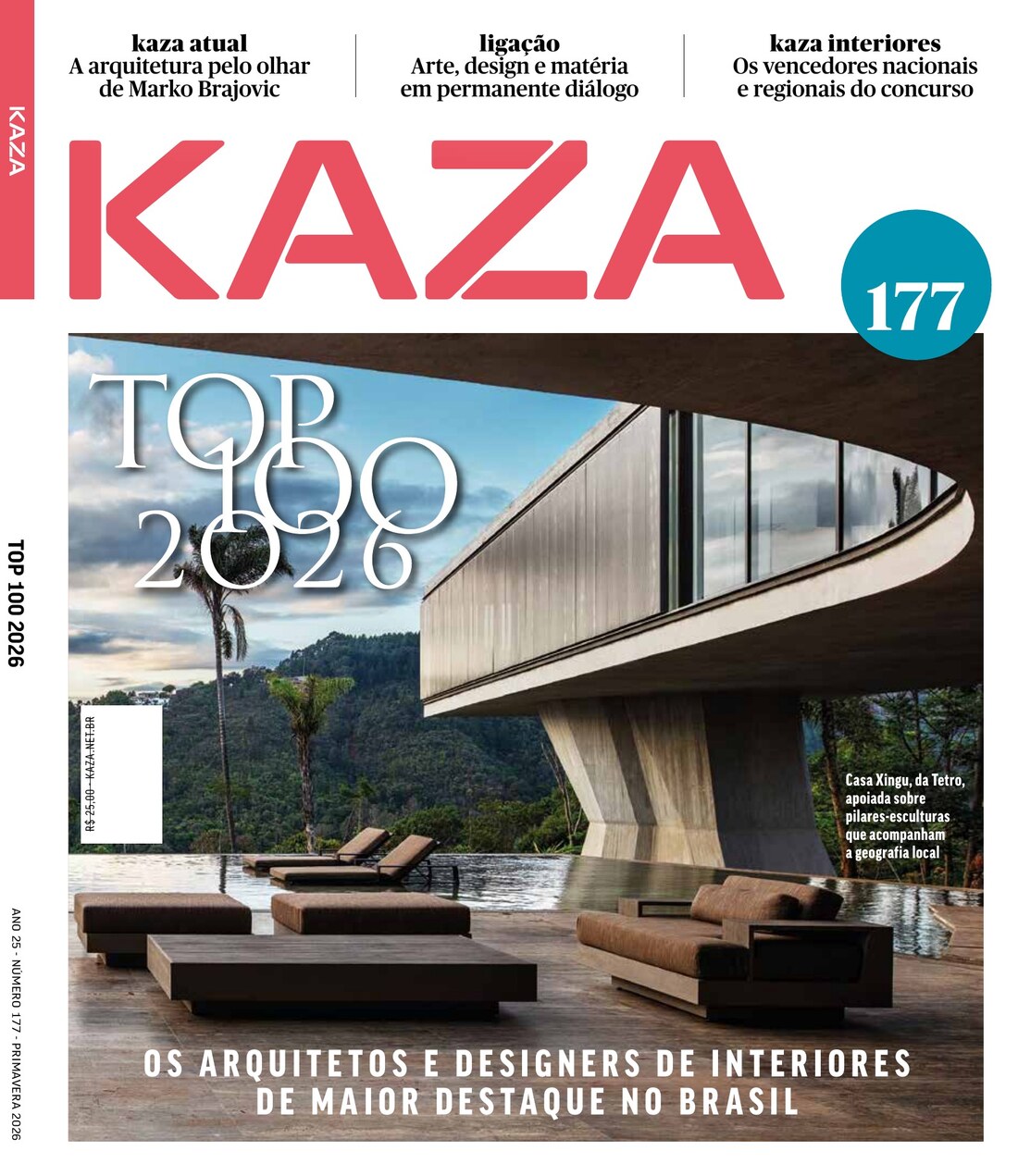 Capa da Revista Kaza, edição 177 - Top 100 2026